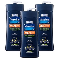 Vaseline 凡士林 男士專用快速吸收潤膚乳液 450ml, 3瓶
