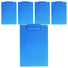 ABEL 力大牌 隨意型板夾A4, 藍色, 5個