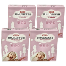 嬰幼兒口腔清潔棉棒 螺旋款 紗布棉棒, 30支, 4盒