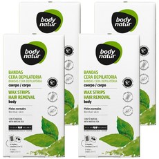 body natur 蜜蠟除毛貼片 手腳用, 67g, 4盒