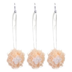 魔縐 3D 潔效沐浴刷, 3個, 1個裝, 橘色 + 白色