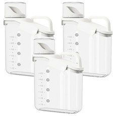 小麥購物 食品級手提密封罐 L2277 米灰色 2L, 3個