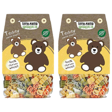 Little Pasta 小小帕斯達 泰迪熊造型義大利麵 100%杜蘭小麥粉製成, 250g, 2包