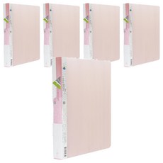 粉彩4孔夾 粉紅 - (1本), 5入