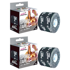 Power Max 運動貼布，多功能防護膠帶，潮流設計，時尚實用，透氣舒適, 2捲, 1入