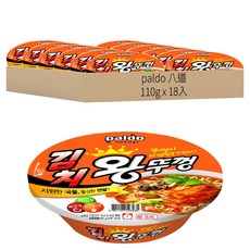paldo 八道 泡菜風味王蓋拉麵 碗裝, 110g, 18入