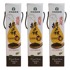 虎尾鎮農會 虎尾胡麻油, 560ml, 3瓶