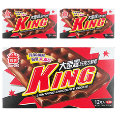 義美 大雷霆巧克力餅乾 12包, 30g, 3盒