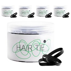 Nelik Bella 柔軟髮圈, 黑色, 5盒