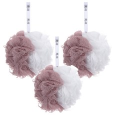 魔縐 極緻沐浴球, 3個, 1個裝, 紫色 + 白色