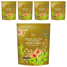 AWAStea 阿華師 重烘焙玄米綠茶 裸茶包裝, 7g, 20入, 5袋