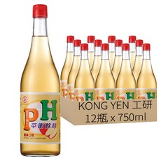 KONG YEN 工研 PH平衡 蘋果飲料, 750ml, 12瓶