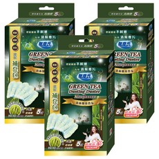 無塵氏 kimoji 香氛奇拂禫 補充包 5片 清新綠茶香氛, 綠茶, 3盒