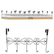 門後掛鉤宮廷 五鉤 Set, 古銅, 9個