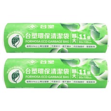 台塑 環保清潔袋超大, 70L, 2入
