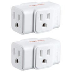 PowerSync 包爾星克 3P轉3P 3插壁插 TC3303N9, 白色, 2個, 6.48cm