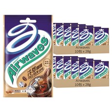 Airwaves 超涼無糖口香糖 冷萃咖啡口味, 28g, 20包