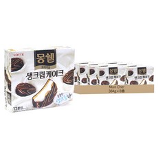 LOTTE 樂天 Moncher 奶油夾心巧克力派 原味，12入, 384g, 8盒