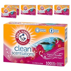 Arm&Hammer 衣物柔軟片 熱帶天堂香氛, 6個, 100片
