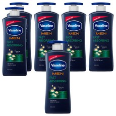 Vaseline 凡士林 男士專用潤膚乳液 無香 快速吸收, 400ml, 6瓶