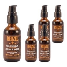 REUZEL 鬍鬚毛髮滋養賦活精華 男士專用保濕精華液 檀香香味 適用所有膚質, 50g, 5瓶