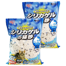 IRIS OHYAMA 愛麗思歐雅瑪 一月間除臭抗菌貓砂, IR-SGN-60, 6L, 2包