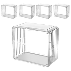 壓克力馬克杯收納箱, 透明色, 5個