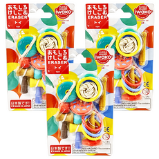 Iwako 造型橡皮擦Set, 傳統玩具, 3組