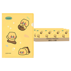 Kakao Friends Choonsik L型文件夾, 16個, 黃色