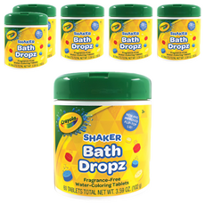 Crayola 繪兒樂 Bath Drop 入浴錠, 102g, 6罐