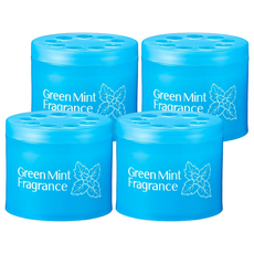 AIMEDIA 艾美迪雅 衣物防霉除臭香氛 適用於衣櫃 日本製造 可持續約90天, 綠薄荷, 85g, 4罐