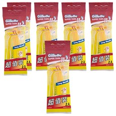 Gillette 吉列 超值輕便刀, 2支, 6包