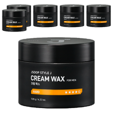 J'SOOP Style J 男士 Cream 髮蠟, HARD, 120g, 6罐