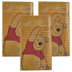 Winnie the Pooh 小熊維尼 雙層文件夾 21 x 12cm 6個, 體操黃, 3包