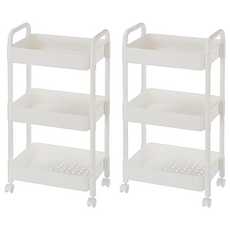 KEYWAY 聯府 大雙環三層活動架, 白色, 2個