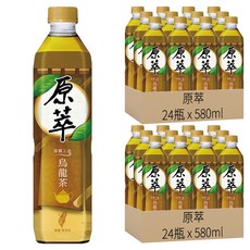 原萃 文山包種烏龍茶, 無糖 無香料 雲霧工法, 580ml, 48瓶