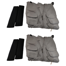 感恩使者 輪椅安全背心 灰色 4XL, ZHTW2043, 2件