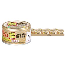 INABA CIAO 啾嚕 旨定罐 高齡貓用 14歲 M-53, 雞肉 + 干貝, 85g, 24罐