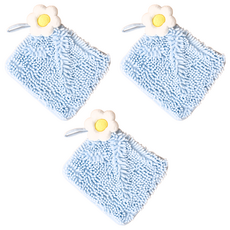 雞蛋花擦手巾 25 x 25cm 柔軟吸水 廚房浴室, 3條