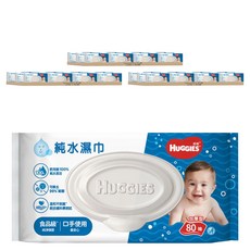 HUGGIES 好奇 純水嬰兒濕巾 加厚型, 80張, 54包