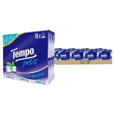 Tempo 得寶 紙手帕, 四層加厚, 進口原生木漿, 濕水柔韌, 7張, 36包