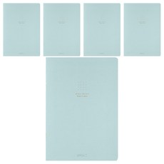 日本 MIDORI 點點彩色筆記本 A5 15275, 藍色, 5本