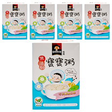 QUAKER 桂格 寶寶粥 干貝雞肉 無添加 6個月以上 4包, 600g, 5盒