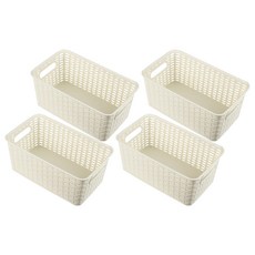 KEYWAY 聯府 藤藝收納籃 4.5L, KGB-102 顏色隨機, 4個