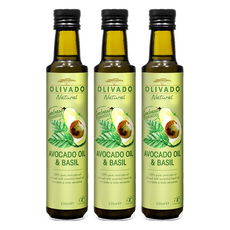 OLIVADO 羅勒烹調酪梨油, 100%純酪梨油與羅勒精油, 250ml, 3瓶