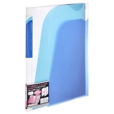 KOKUYO 國譽 NOViTA 5層檔案資料夾 附夾鏈袋, A4文件適用, 可容納約90張文件, 藍色, 1個