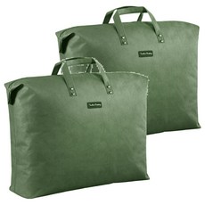 a&r 加厚防塵收納棉被套手提袋, 草綠色, 1入, 2個