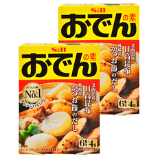 S&B 愛思必 關東煮高湯粉 北海道日高昆布 枕崎產鰹魚節 20克x4袋, 80g, 2盒