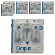 KOKUYO 國譽 Campus 修正帶 TW-NT315, 10m x 3入, 藍色, 6包