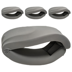 xa 機能型極透氣仿生護頸 時尚灰 頸椎支撐 舒緩疲勞 透氣舒適, M, 4個